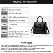 Teonclothingshop Women's leather luxury handbags with a strap