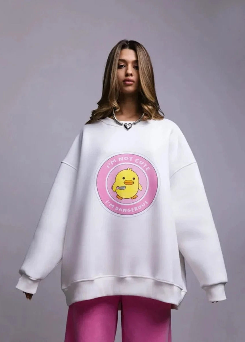 Women's Loose Round Neck Sweatshirt