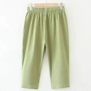 Teonclothingshop Green / XL Women's new casual cotton pants with large pocket