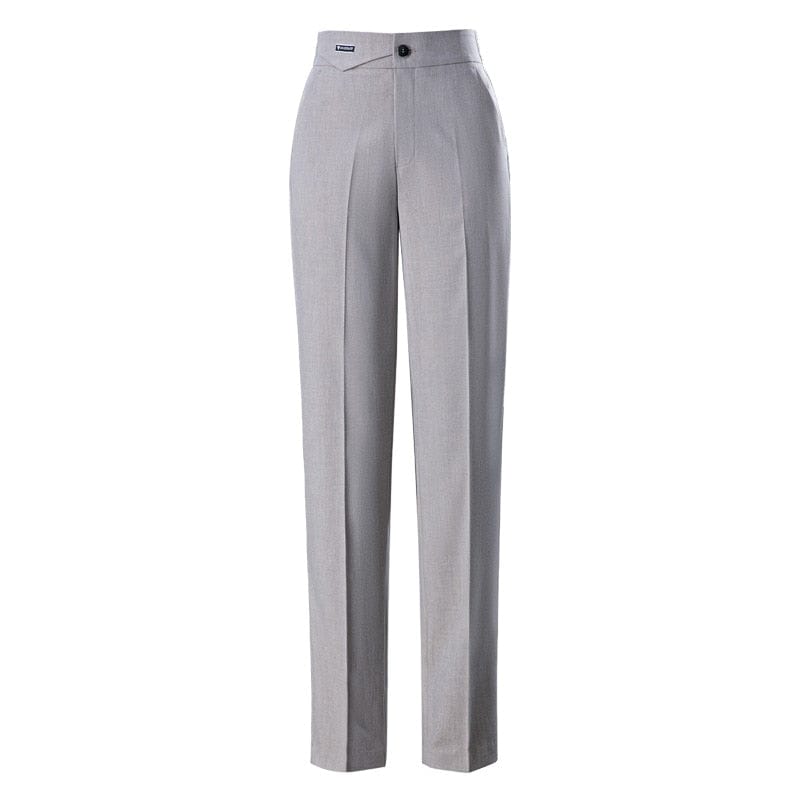 Teonclothingshop Women's office straight pants with elastic high waist