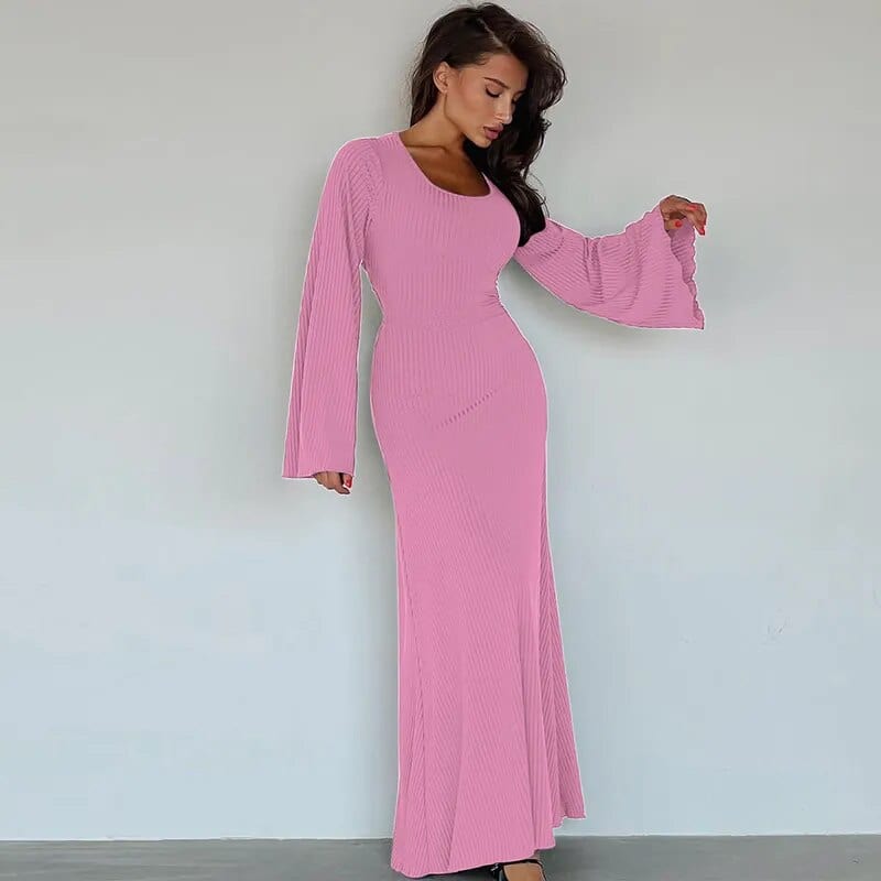 Sleeveless Ribbed Maxi Dress main image 1