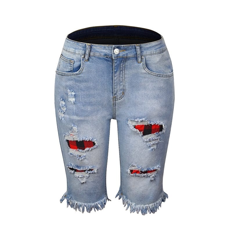 Teonclothingshop Women's short ripped jeans