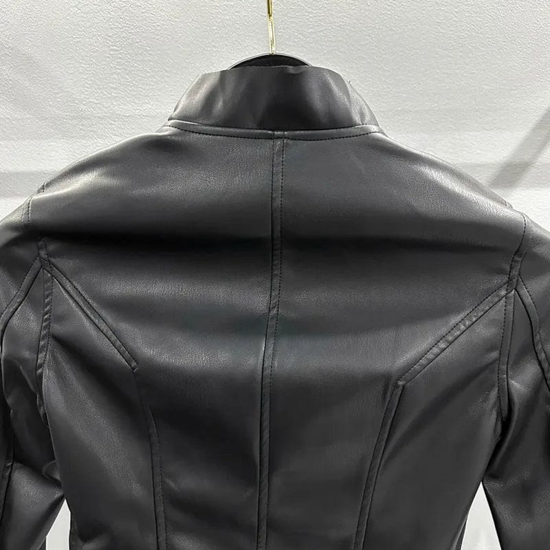 Teonclothingshop Women's Street Wear New PU Leather Jacket