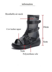 Teonclothingshop Women's summer breathable mesh cool boots