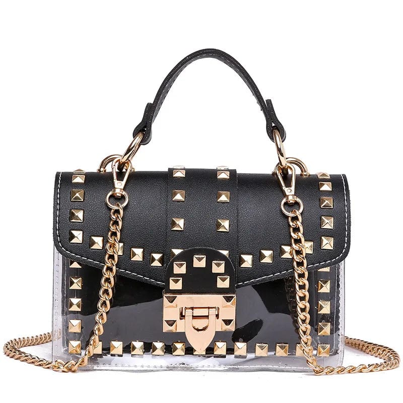 Teonclothingshop Women's summer PVC handbags with rivets