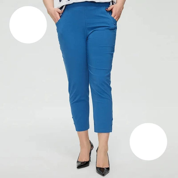 Teonclothingshop blue / 48 / CHINA Women's trousers 2023 Cotton