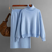 Teonclothingshop Blue / One Size Women's two-piece knitted set