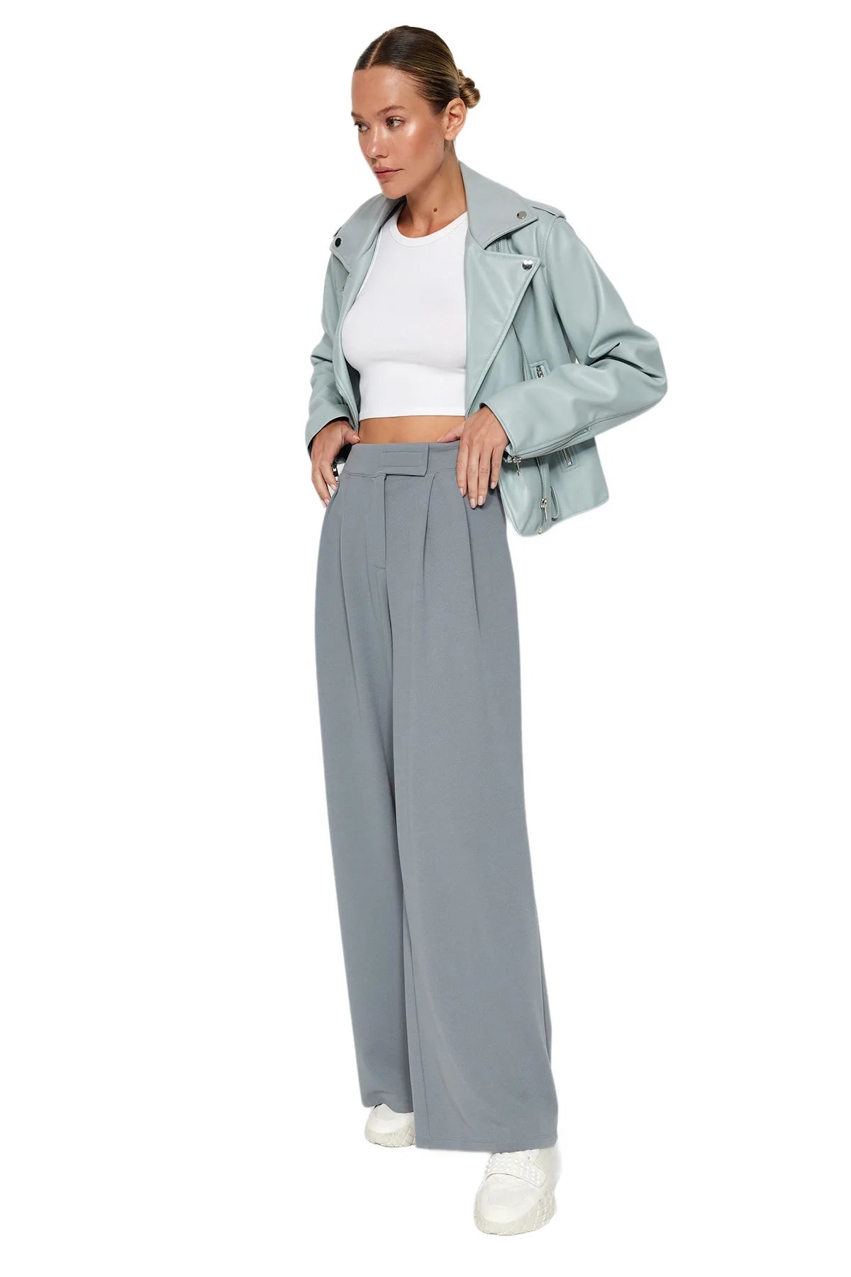 Teonclothingshop Women's Wide leg High Waist Pants