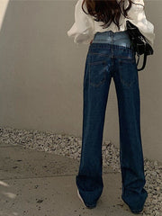 Teonclothingshop Women's Wide Leg Jeans | American Fashion Vintage Denim Pants