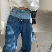 Teonclothingshop Blue / S Women's Wide Leg Jeans | American Fashion Vintage Denim Pants
