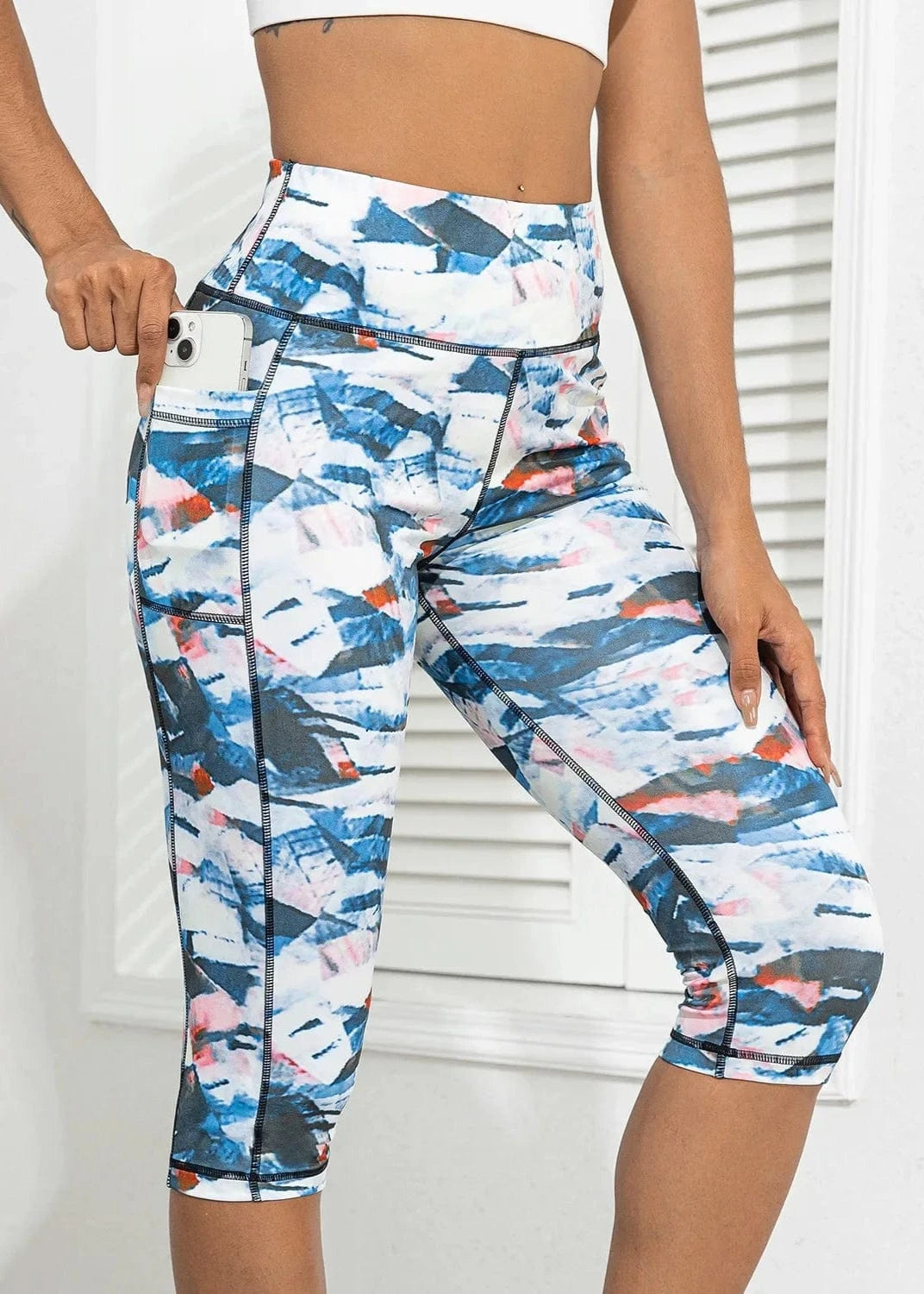 Women's Yoga Pants Printed High Waist
