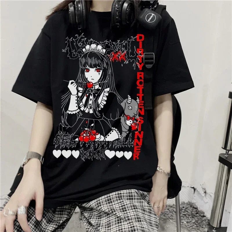 Teonclothingshop Women T-shirt  Goth