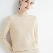 Teonclothingshop Woolen pullover, Women's loose pullover with turtleneck and collar Spring and autumn