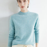 Teonclothingshop Woolen pullover, Women's loose pullover with turtleneck and collar Spring and autumn