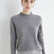 Teonclothingshop Woolen pullover, Women's loose pullover with turtleneck and collar Spring and autumn