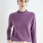 Teonclothingshop Woolen pullover, Women's loose pullover with turtleneck and collar Spring and autumn