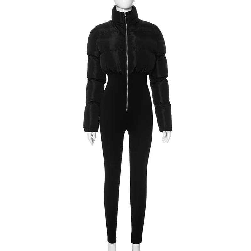 Teonclothingshop Zipper Puffer Jacket One Pieces Jumpsuit